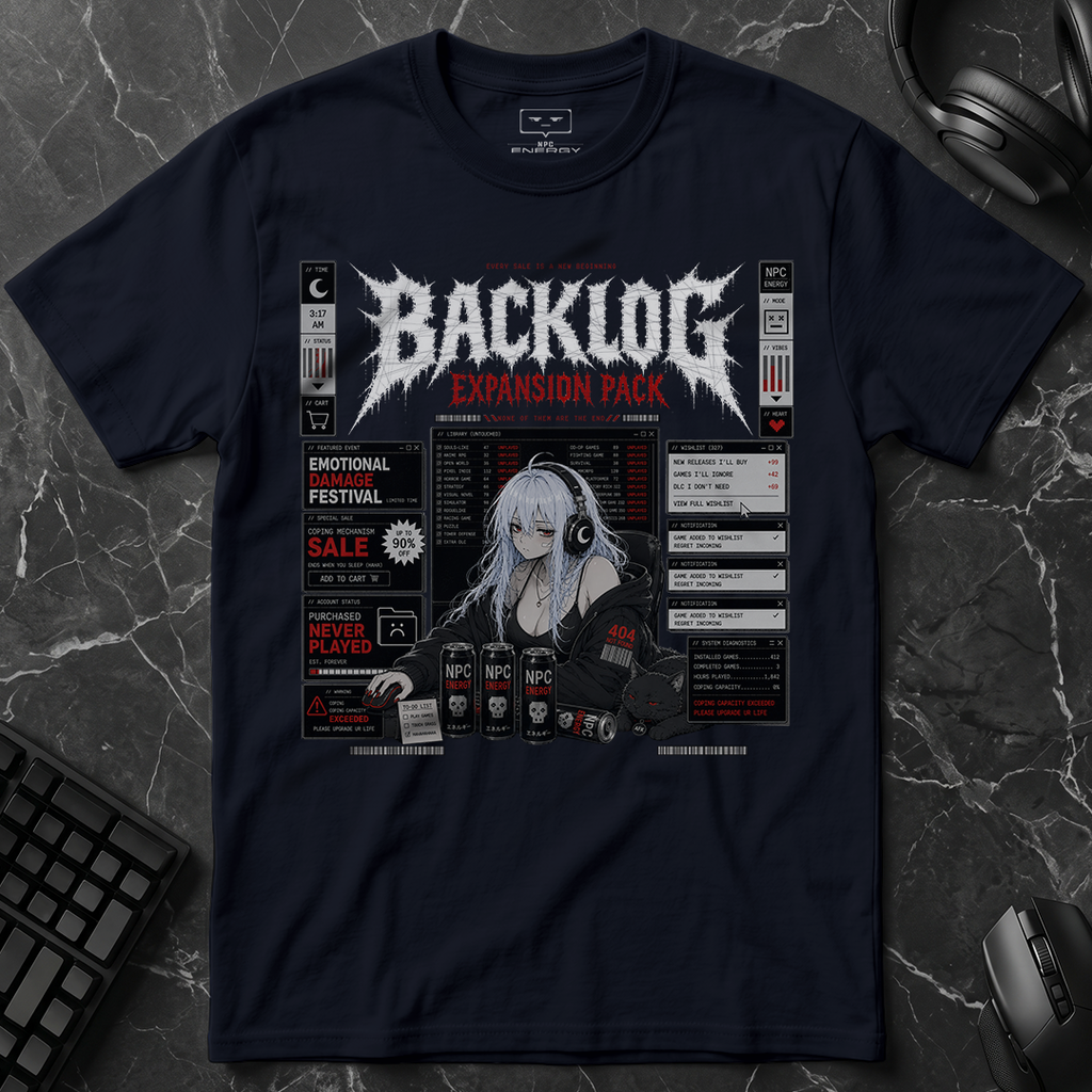Video Game Backlog Expansion Pack T-Shirt