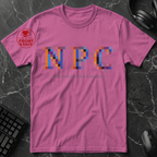 Universal Anime/Gaming Convention T-Shirt (NPC: Normal Person Cosplay) | Blurry Pixel Version - Front & Back Print