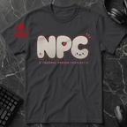 Universal Anime/Gaming Convention T-Shirt (NPC: Normal Person Cosplay) | Cute Kawaii Version - Front & Back Print