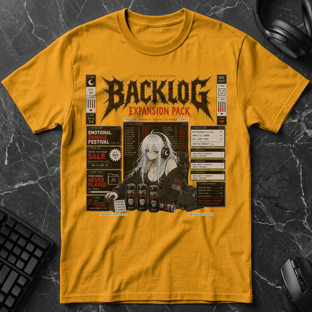 Video Game Backlog Expansion Pack T-Shirt