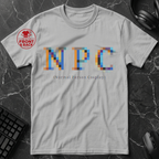 Universal Anime/Gaming Convention T-Shirt (NPC: Normal Person Cosplay) | Blurry Pixel Version - Front & Back Print