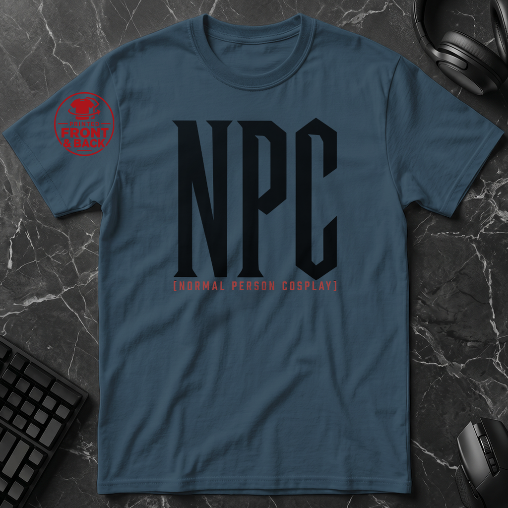 Universal Anime/Gaming Convention T-Shirt (NPC: Normal Person Cosplay) | Normal Person Version  - Front & Back Print