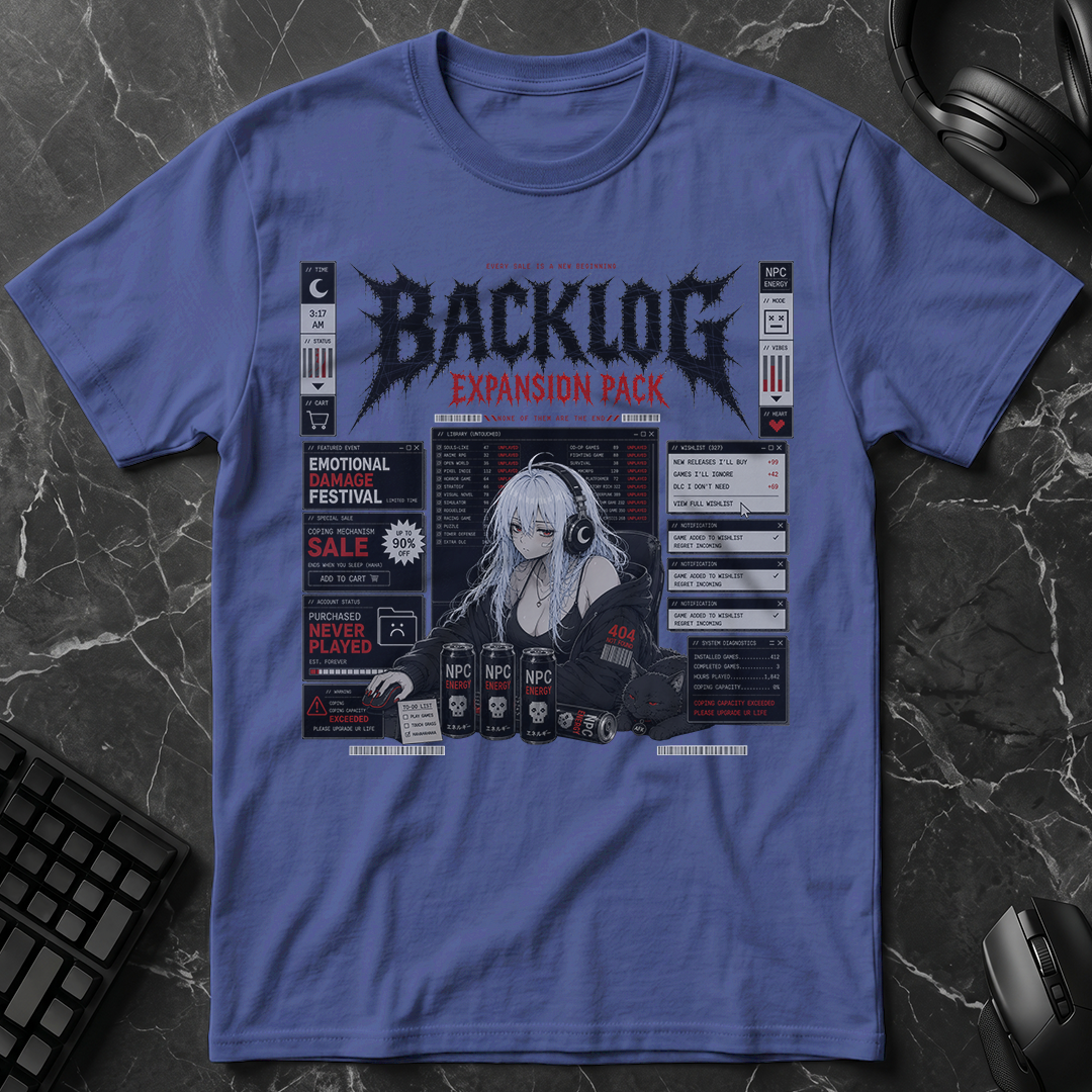 Video Game Backlog Expansion Pack T-Shirt