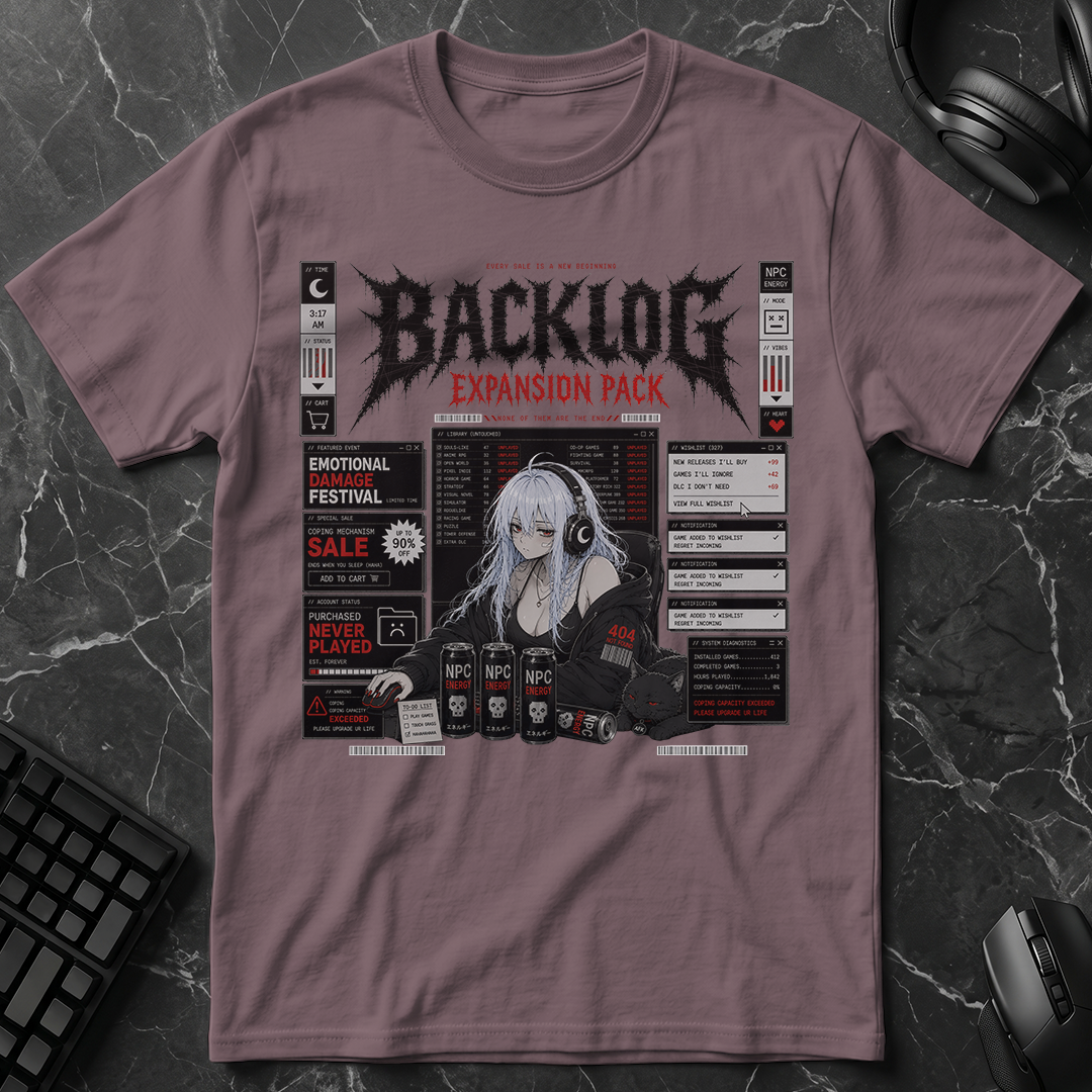 Video Game Backlog Expansion Pack T-Shirt