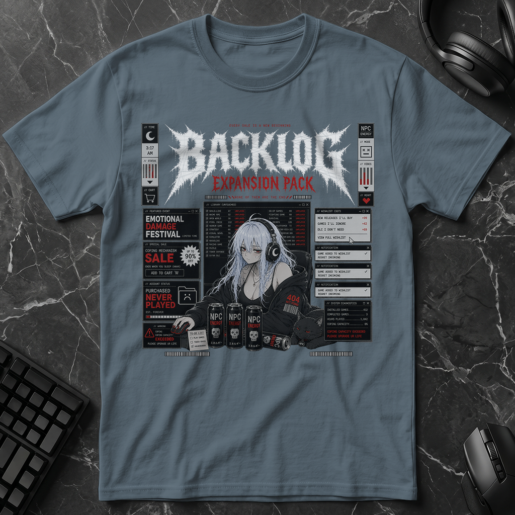 Video Game Backlog Expansion Pack T-Shirt