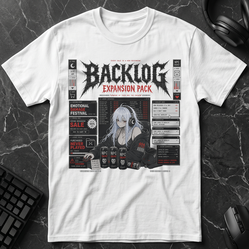 Video Game Backlog Expansion Pack T-Shirt