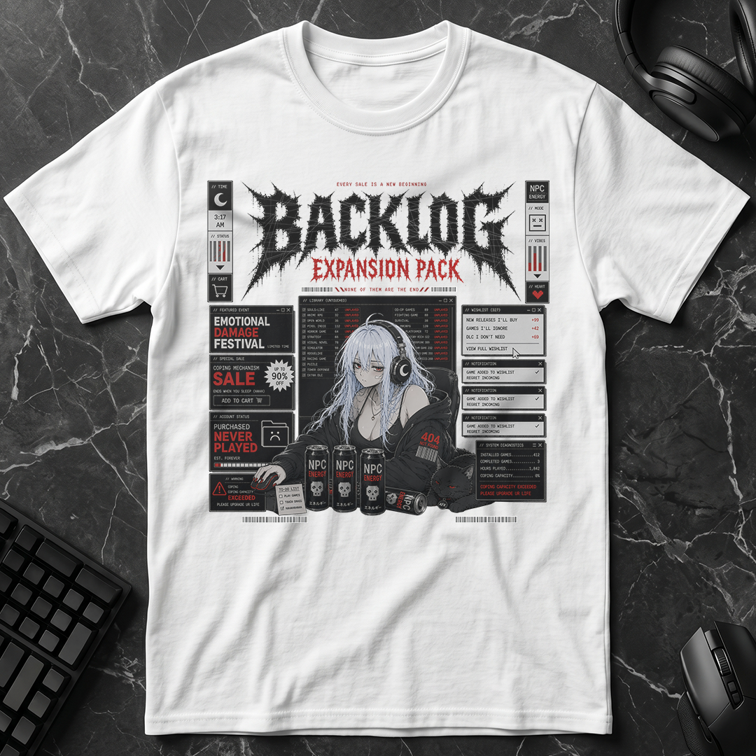 Video Game Backlog Expansion Pack T-Shirt